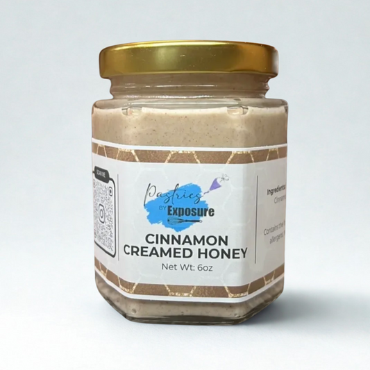 cinnamon creamed honey in a jar