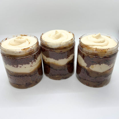 Chocolate Pecan Pie Cake Jar