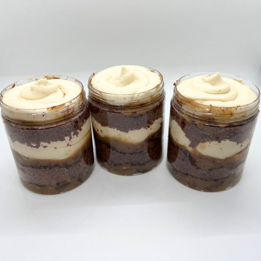 Chocolate Pecan Pie Cake Jar